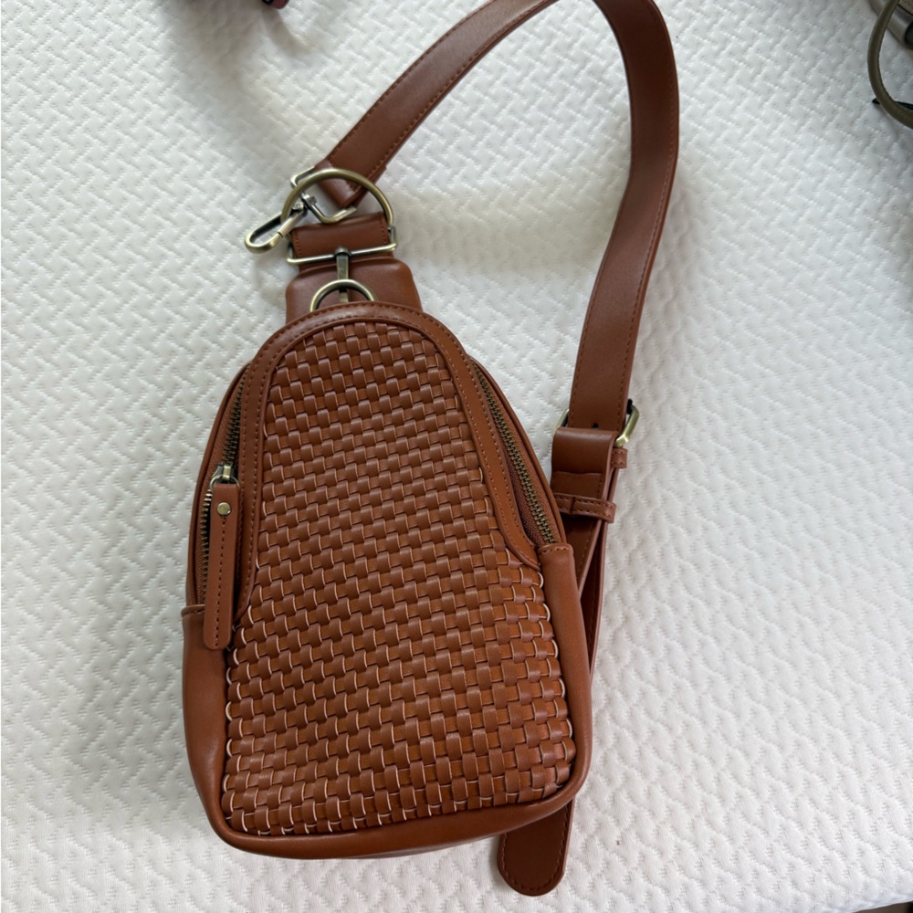 Anthropologie Brown Crossbody Bag